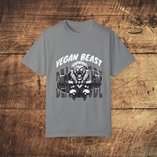 Vegan Beast Garment-Dyed T-shirt Printify