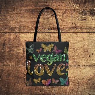 Vegan Love Tote Bag Printify