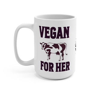 Vegan For Her Coffee Mug 15oz Printify