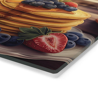 Vegan Breakfast Tempered Glass Cutting Board Printify