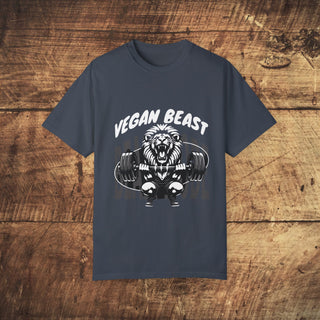 Vegan Beast Garment-Dyed T-shirt Printify