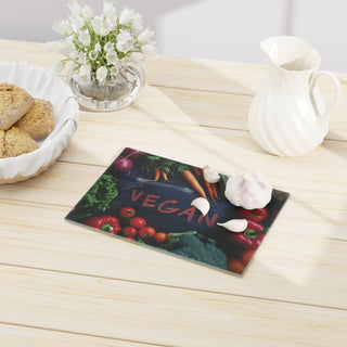 Vegan Tempered Glass Cutting Board Printify