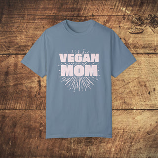 Vegan Mom Garment-Dyed T-shirt Printify