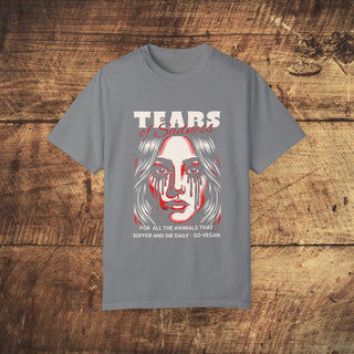 Tears of Sadness Garment-Dyed T-shirt Printify