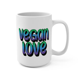 Vegan Love Coffee Mug 15oz Printify