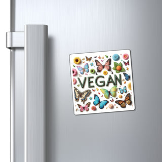 Vegan Butterflies Magnet Printify