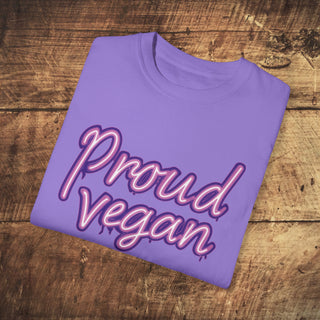 Proud Vegan Garment-Dyed T-shirt Printify