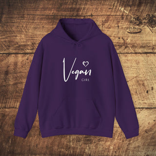 Vegan Girl Heavy Blend™ Hooded Sweatshirt Printify