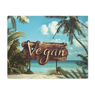 Vegan Island Placemat, 1pc Printify