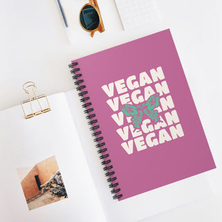 Vegan Butterfly Spiral Notebook - Ruled Line