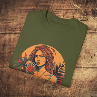 Vegan Girl Garment-Dyed T-shirt Printify