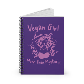 Vegan Girl Spiral Notebook - Ruled Line