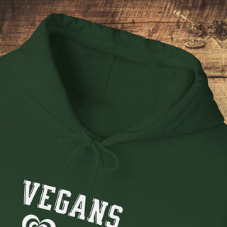 Vegans Love All Animals Heavy Blend™ Hooded Sweatshirt Printify