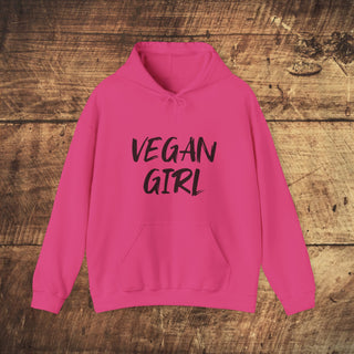 Vegan Girl Heavy Blend™ Hooded Sweatshirt Printify