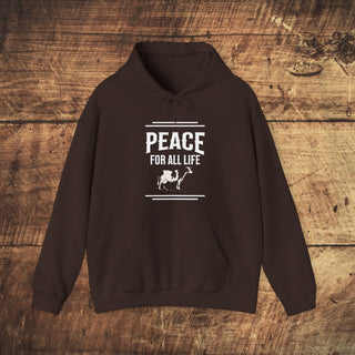 Peace For All Life Heavy Blend™ Hooded Sweatshirt Printify