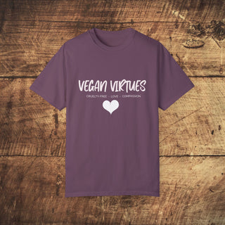 Vegan Virtues Unisex Garment-Dyed T-shirt