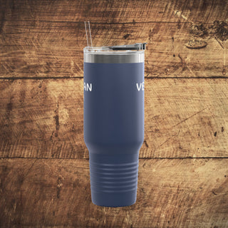 Vegan Heart Insulated Travel Mug, 40oz