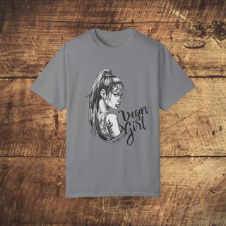 Vegan Girl Garment-Dyed T-shirt Printify