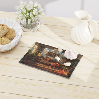 Vegan Home Tempered Glass Cutting Board Printify