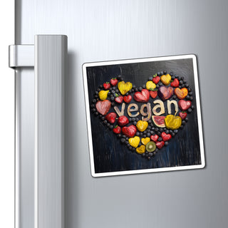 Vegan Heart Magnet Printify