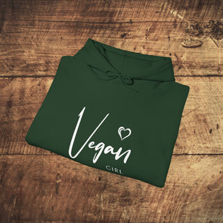 Vegan Girl Heavy Blend™ Hooded Sweatshirt Printify