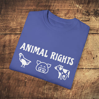 Animal Rights Garment-Dyed T-shirt Printify