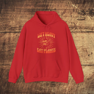 Lift Heavy Eat Plants Heavy Blend™ Hooded Sweatshirt Printify