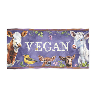 Vegan Beach Towel Printify