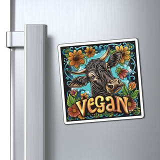Vegan Cow Magnet Printify