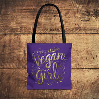 Vegan Girl Tote Bag Printify