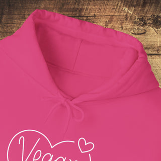 Vegan Hearts Heavy Blend™ Hooded Sweatshirt Printify