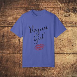 Vegan Girl Garment-Dyed T-shirt Printify