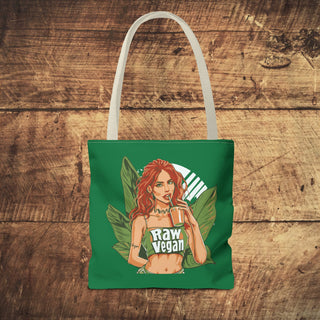 Raw Vegan Girl Tote Bag Printify