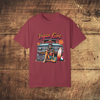 Vegan Girl Garment-Dyed T-shirt Printify