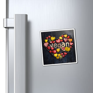 Vegan Heart Magnet Printify