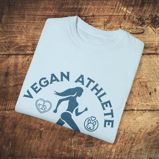 Vegan Athlete Garment-Dyed T-shirt Printify