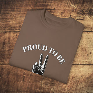 Proud To Be Vegan Unisex Garment-Dyed T-shirt