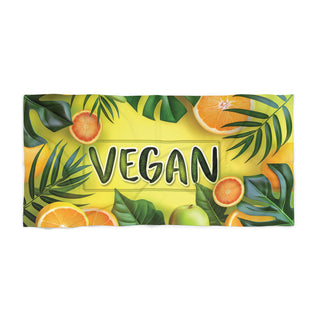 Vegan Beach Towel Printify