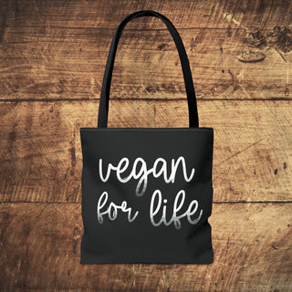 Vegan For Life Tote Bag Printify