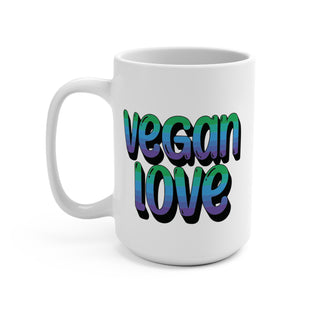 Vegan Love Coffee Mug 15oz Printify