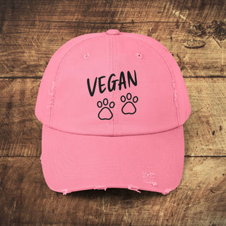 Vegan Paws Distressed Cap