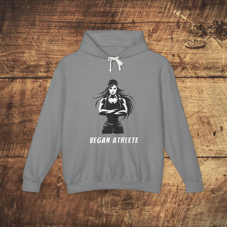 Vegan Athlete Unisex Lightweight Hooded Sweatshirt