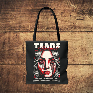 Tears of Sadness Tote Bag Printify