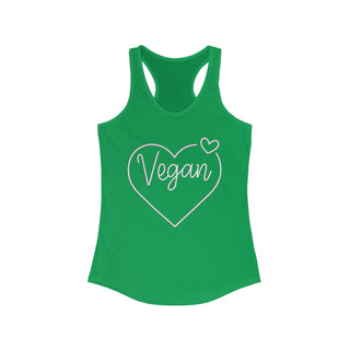 Vegan Hearts Women's Ideal Racerback Tank Printify