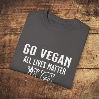 Go Vegan Unisex Garment-Dyed T-shirt