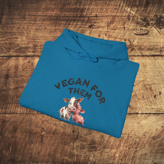 Vegan For Them Heavy Blend™ Hooded Sweatshirt Printify