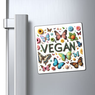 Vegan Butterflies Magnet Printify