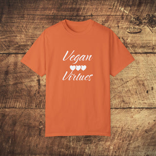 Vegan Virtues Garment-Dyed T-shirt Printify