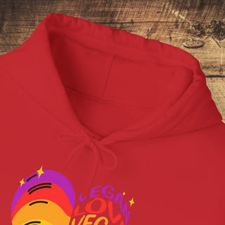 Vegan Love Heavy Blend™ Hooded Sweatshirt Printify