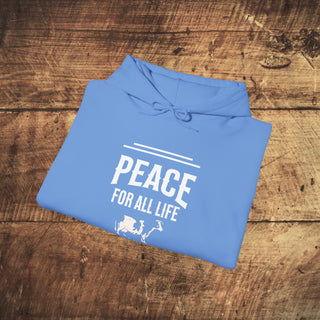 Peace For All Life Heavy Blend™ Hooded Sweatshirt Printify